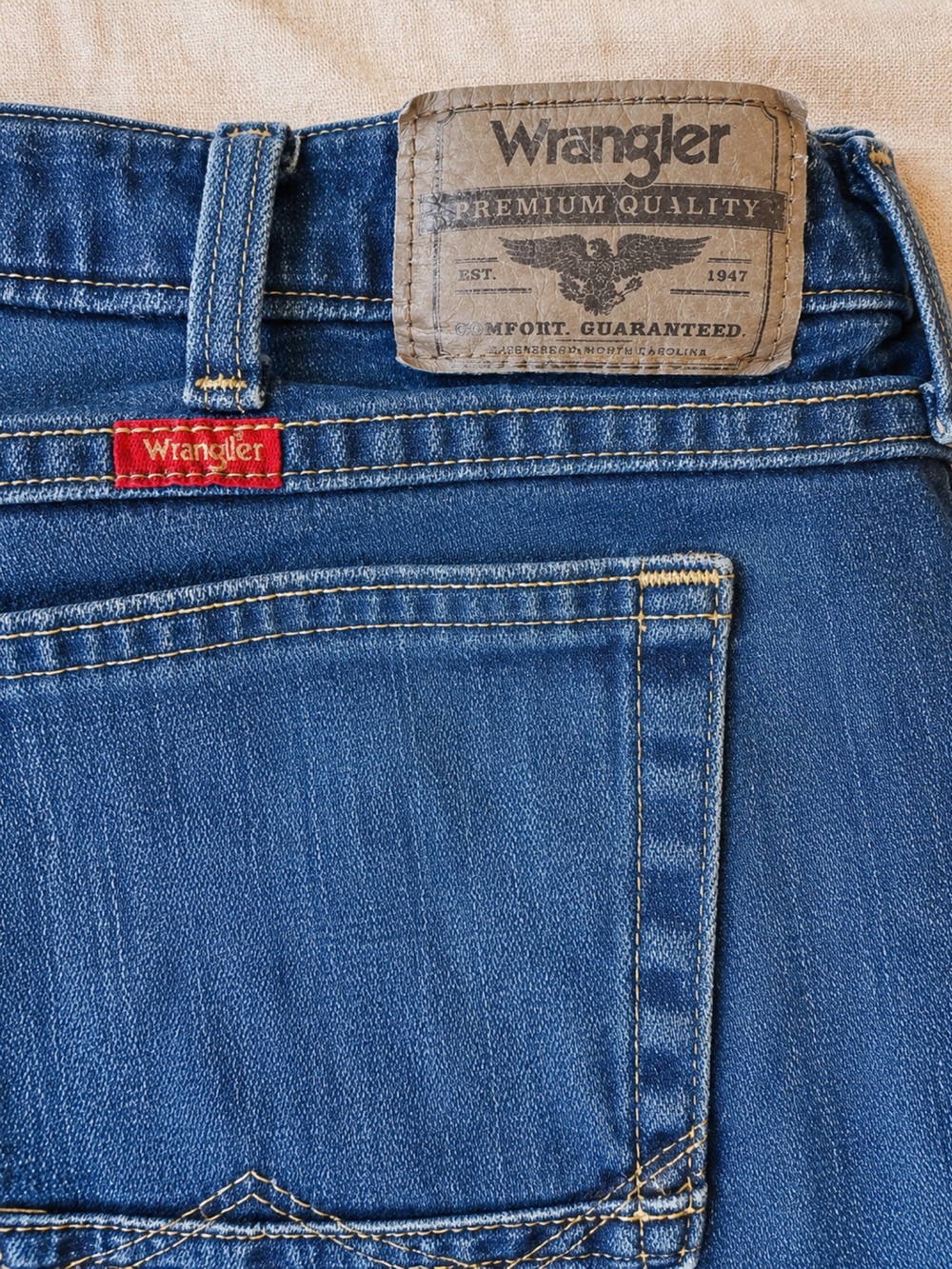 Wrangler Men’s Relaxed Boot Jeans 36X34 Dark Wash Western Cowboy Denim